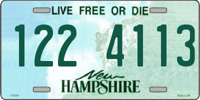 NH license plate 1224113