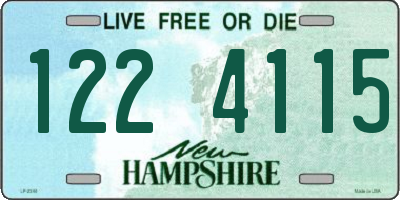 NH license plate 1224115