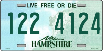 NH license plate 1224124