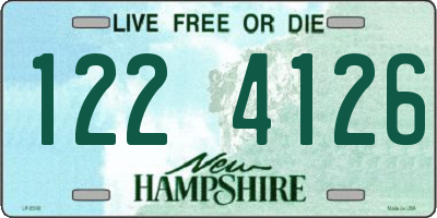 NH license plate 1224126