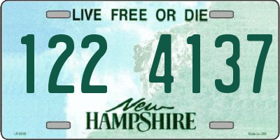 NH license plate 1224137