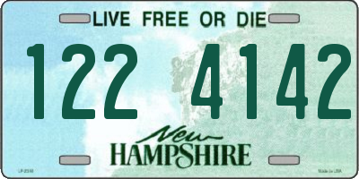 NH license plate 1224142