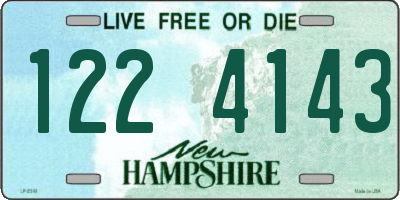 NH license plate 1224143