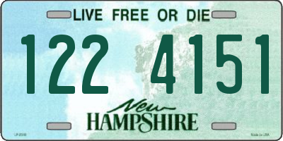 NH license plate 1224151