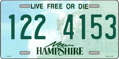 NH license plate 1224153