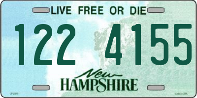 NH license plate 1224155