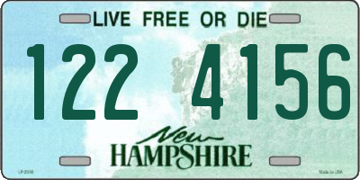 NH license plate 1224156