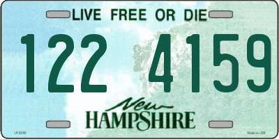 NH license plate 1224159
