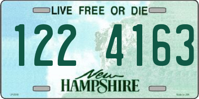 NH license plate 1224163
