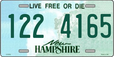 NH license plate 1224165