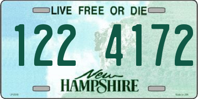 NH license plate 1224172