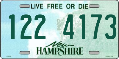 NH license plate 1224173
