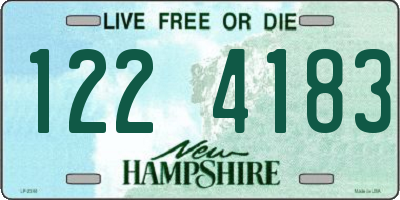 NH license plate 1224183