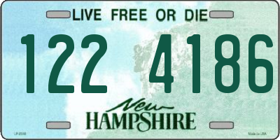 NH license plate 1224186