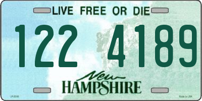 NH license plate 1224189