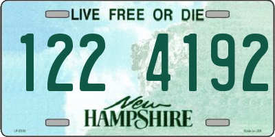 NH license plate 1224192