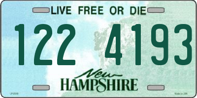 NH license plate 1224193