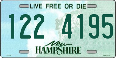 NH license plate 1224195