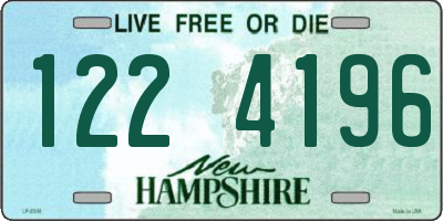 NH license plate 1224196