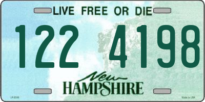 NH license plate 1224198