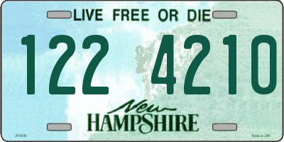 NH license plate 1224210