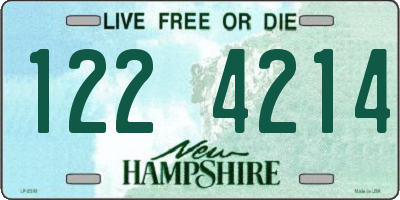 NH license plate 1224214