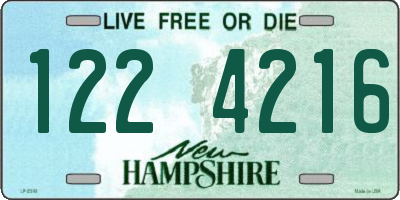 NH license plate 1224216