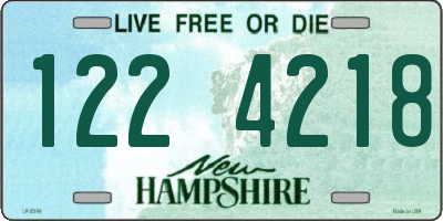 NH license plate 1224218