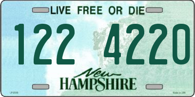NH license plate 1224220