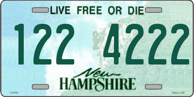 NH license plate 1224222
