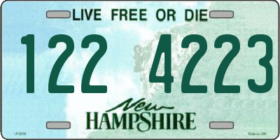 NH license plate 1224223