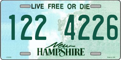 NH license plate 1224226