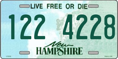 NH license plate 1224228