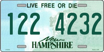 NH license plate 1224232