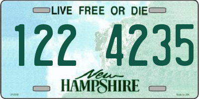 NH license plate 1224235