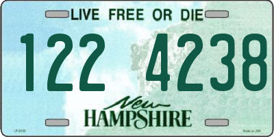 NH license plate 1224238