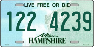 NH license plate 1224239
