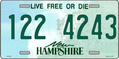 NH license plate 1224243