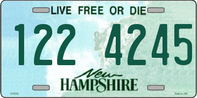 NH license plate 1224245