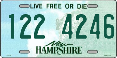 NH license plate 1224246