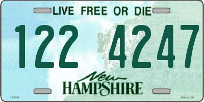 NH license plate 1224247