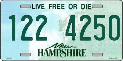 NH license plate 1224250