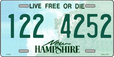NH license plate 1224252