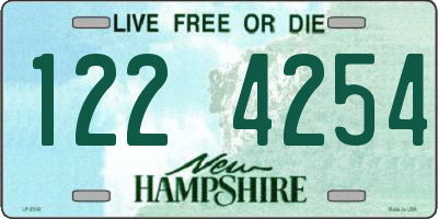 NH license plate 1224254