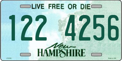 NH license plate 1224256