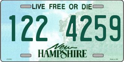 NH license plate 1224259