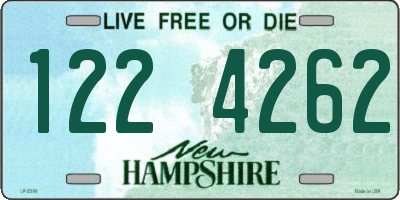 NH license plate 1224262
