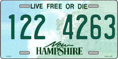NH license plate 1224263