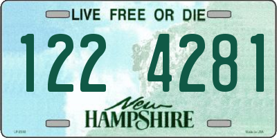 NH license plate 1224281
