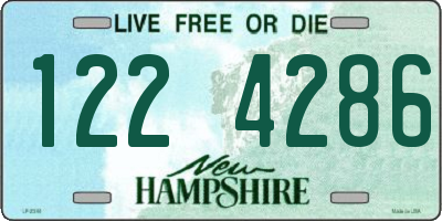 NH license plate 1224286